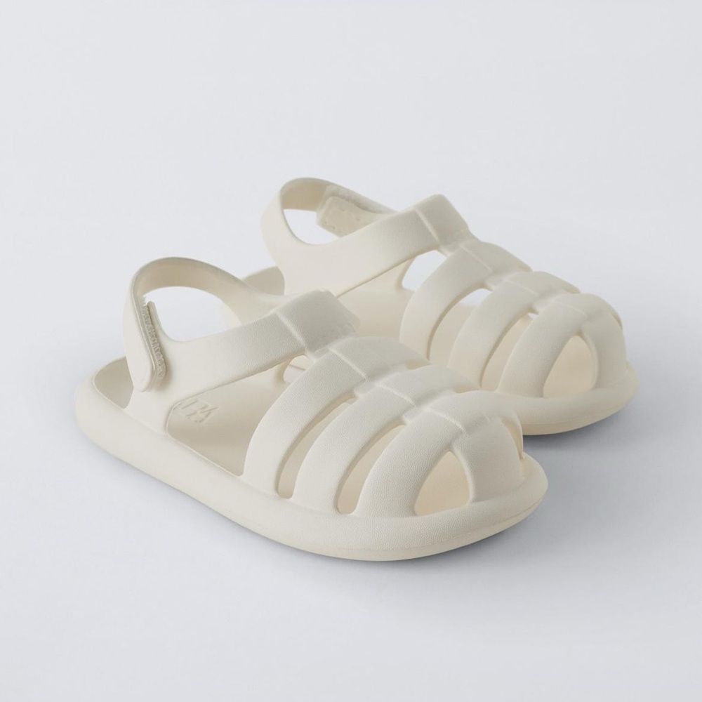 Kids Cream Sandals